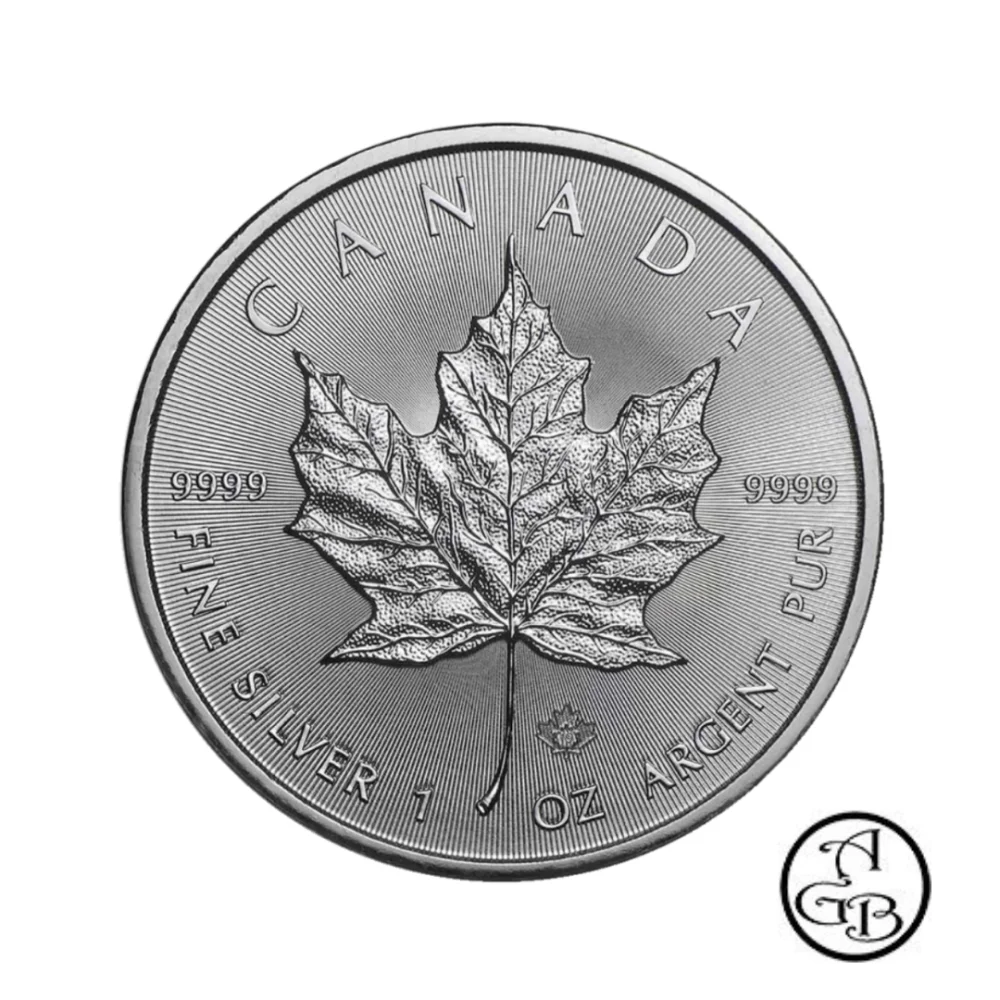 PROMOTIE! Tube zilveren Maple Leaf, 25 x 1 ounce fijn zilver