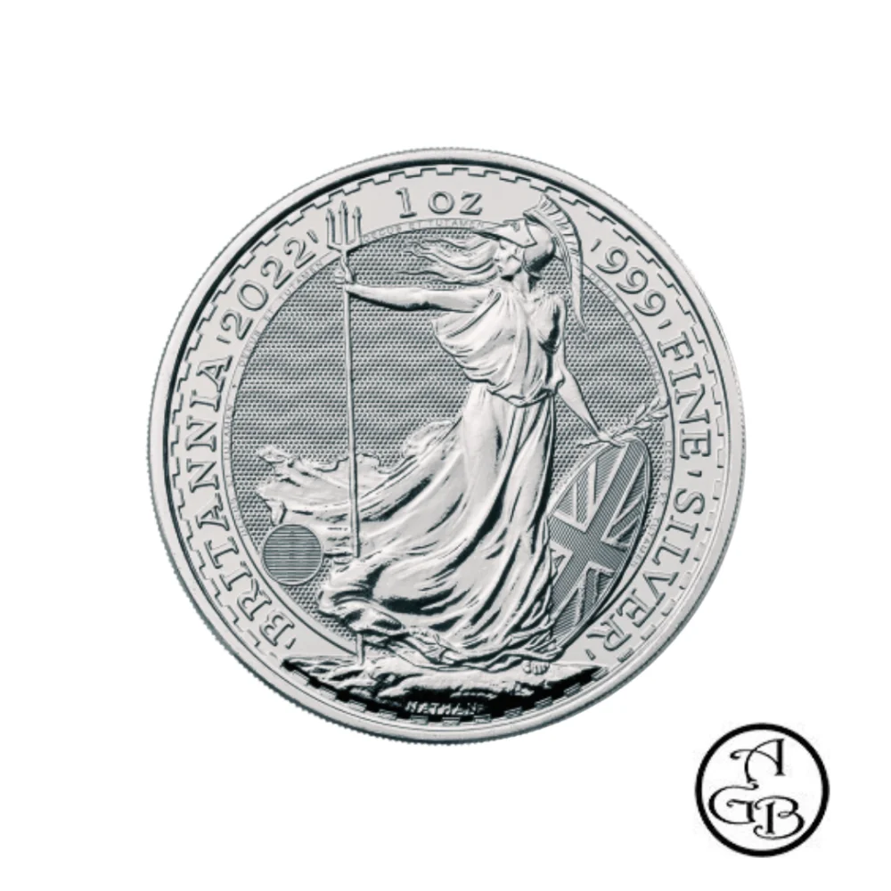 Tube zilveren Britannia, 25 x 1 ounce fijn zilver